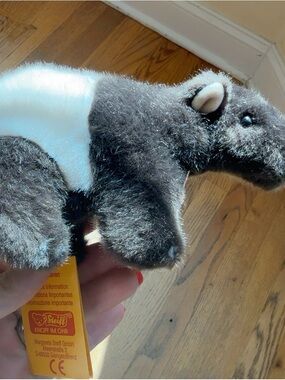Steiff Tapi Malayan Tapir Plush Button in Ear Germany Tags Rare